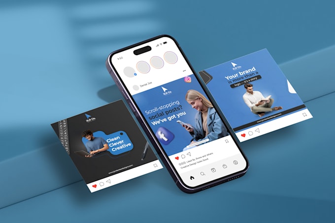 design modern social media post, instagram posts and facebook adds