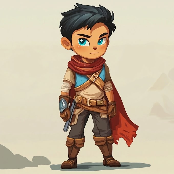 make 2d game character illustration