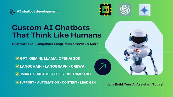 build custom ai chatbots using gpt, langchain, and crewai