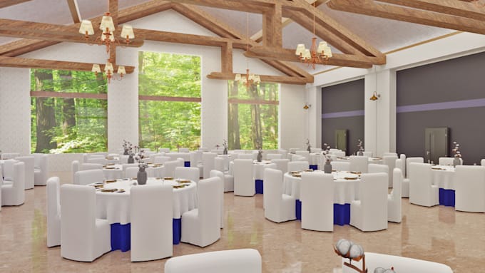create realistic 3d renders of your event space layout