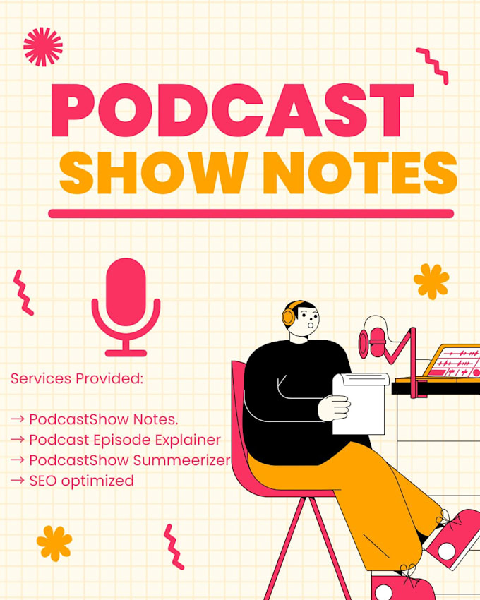 write clear and concise podcast show notes for every episode