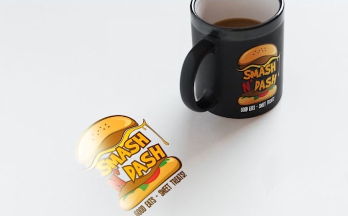 design a custom burger, chef and restaurant logo