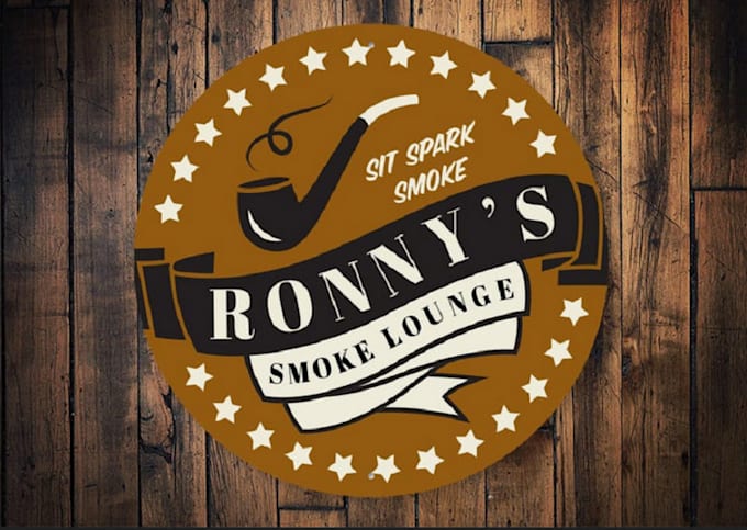 design unique smoke  logo