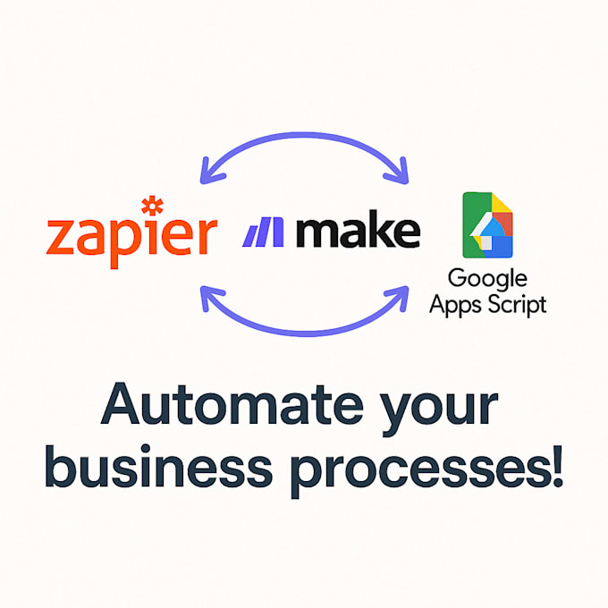 automate your processes using zapier, make, or google apps script