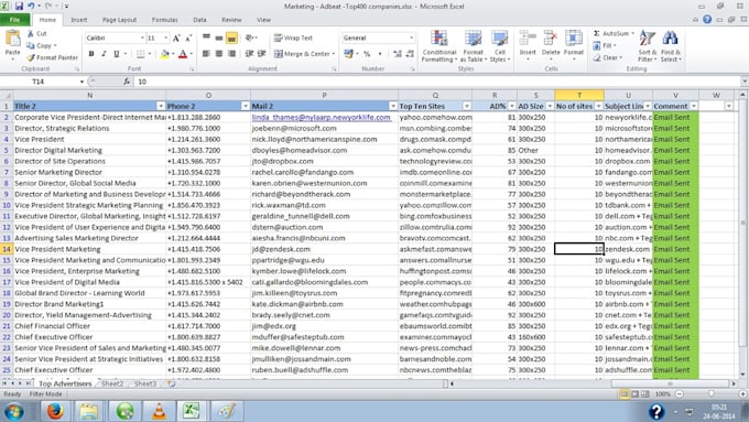 do data entry ,copy paste work , excle