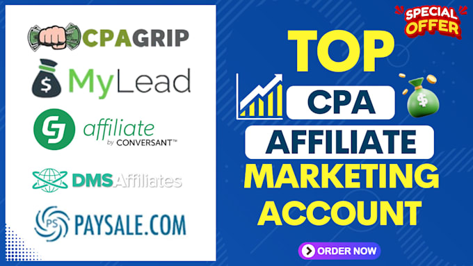create best affiliate, cpa account setup