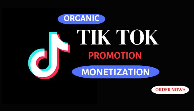 set up and manage tiktok monetization, promotion  organically