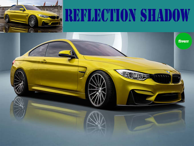 do professional car photo editing shadow, reflection and color correction