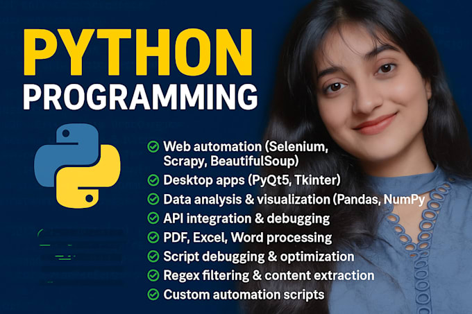 develop python scripts, automation, gui, coding, python, assignment, scraping