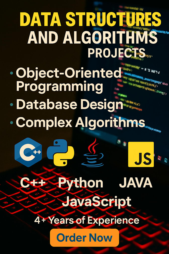 do java , python coding oop, data structures and databases