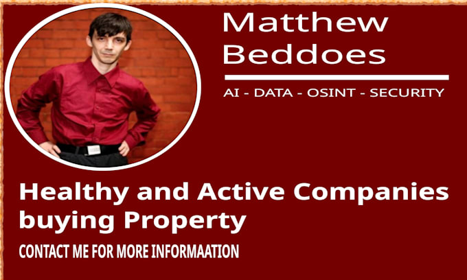 generate a list of healthy companies buying property