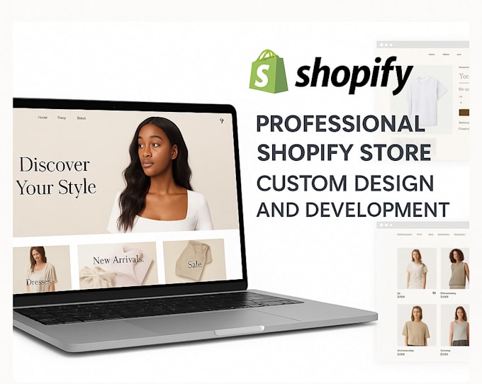 design and develop a professional custom shopify store