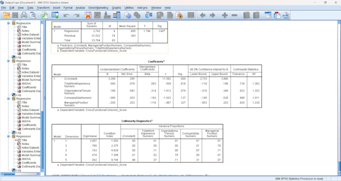 do survey analysis and hypothesis testing using spss