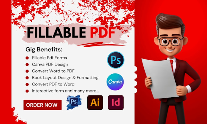 create fillable pdf forms in acrobat indesign, convert word to pdf, canva design