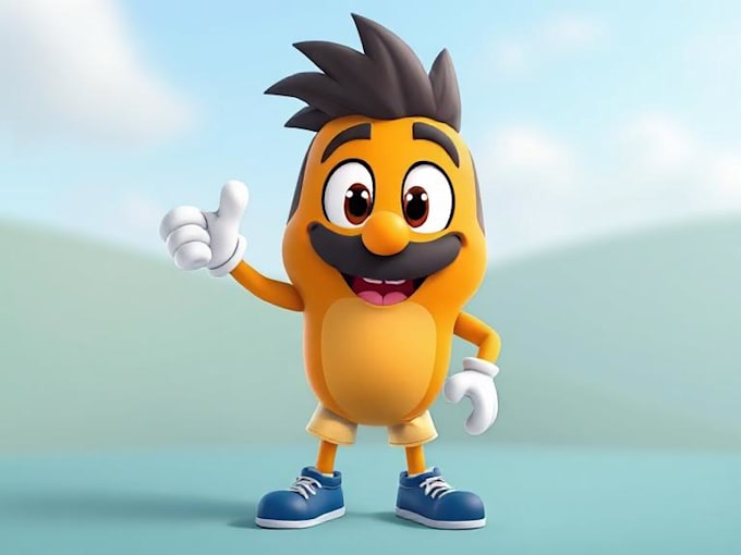 special cartoon mascot character
