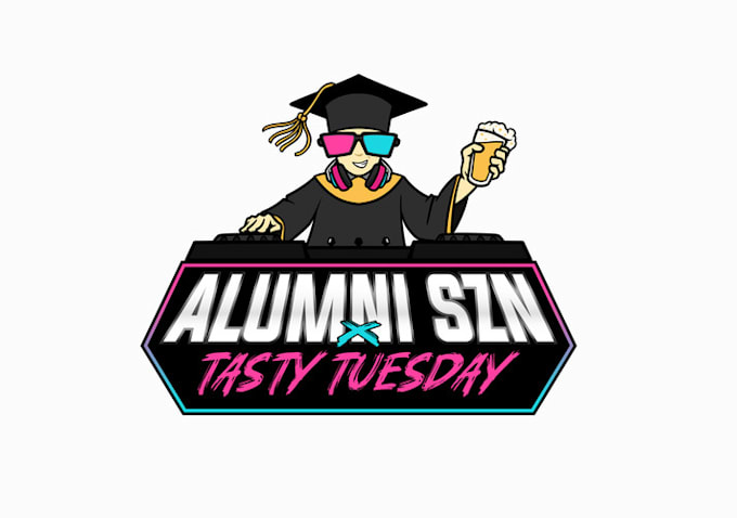 design fun energetic nightclub theme logo