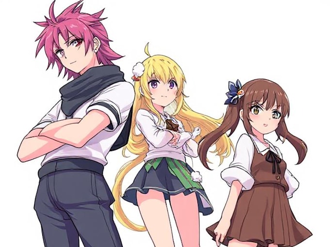 draw you an anime art style characters
