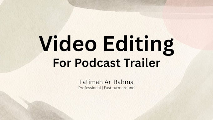 create a trailer for your podcast