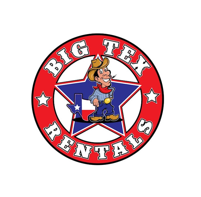 design corporate big tex rentals logo