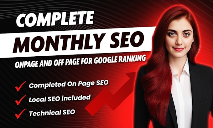 complete monthly SEO service with onpage and off page for google ranking