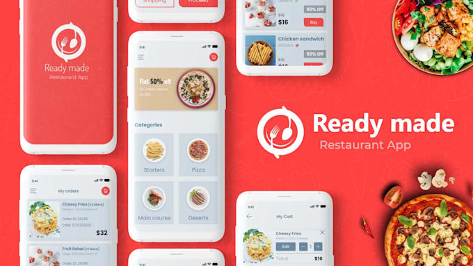 Develop food delivery app, restaurant website by Snepitech | Fiverr
