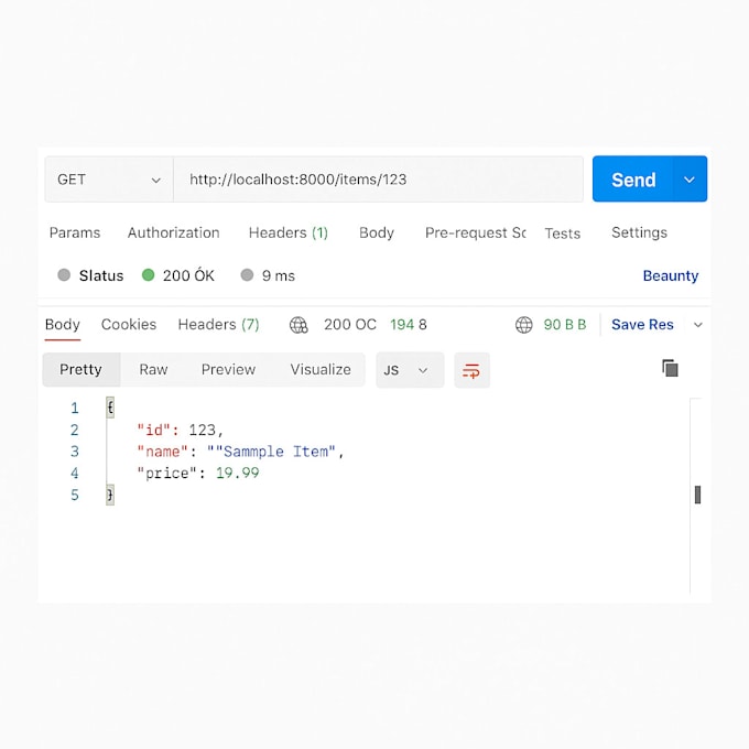 create one simple rest API endpoint using python fastapi