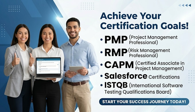 support pmp rmp capm salesforce and istqb certification