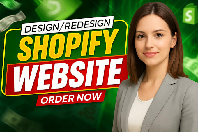 build shopify website, design or redesign shopify store, dropshipping store