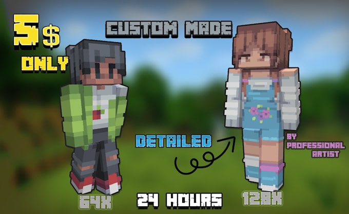 make a minecraft skin for you from your imagination