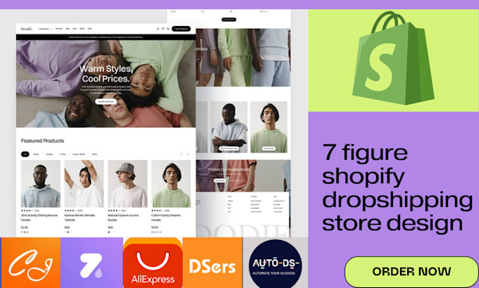 design a profitable 7 figure shopify dropshipping store via zendrop spocket temu