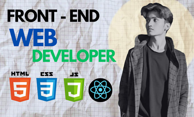 design and develop a responsive front end website using HTML, CSS, js