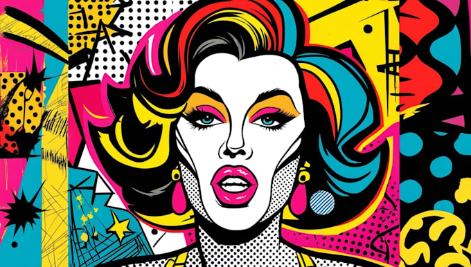 draw a pop art portrait