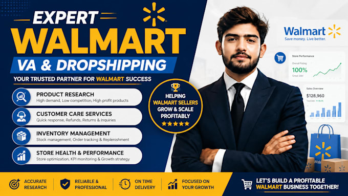 be expert virtual assistant product researcher amz walmart