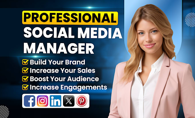 be your social media marketing manager and content creator