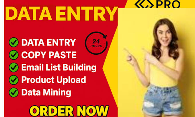 do lead generation, contact info, data entry
