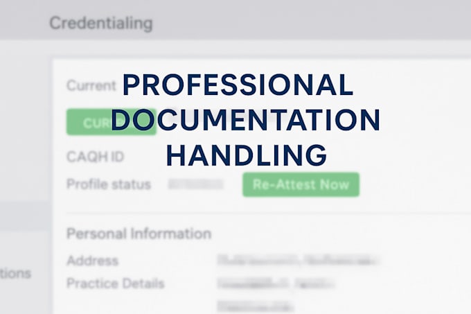 assist with provider enrollment and insurance credentialing