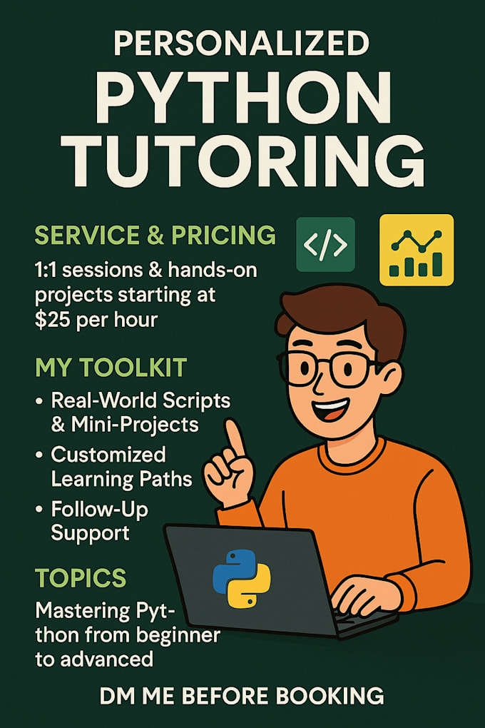 Teach, tutor or help you coding python, beginner to advance by ...