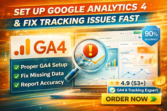 set up ga4 and fix tracking issues to improve your data