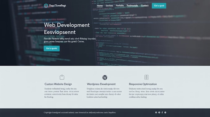 create a professional custom website