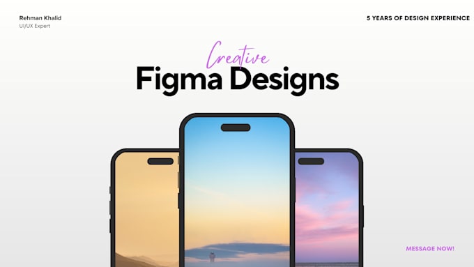 do ui ux figma web design and landing page