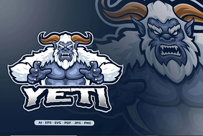 design sheep goat skull mascot logo