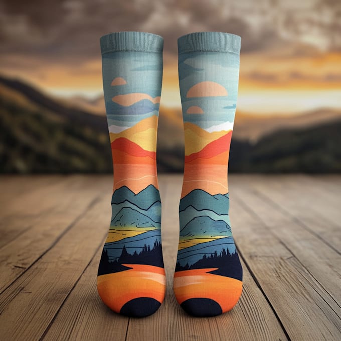 draw creative socks unique sock design