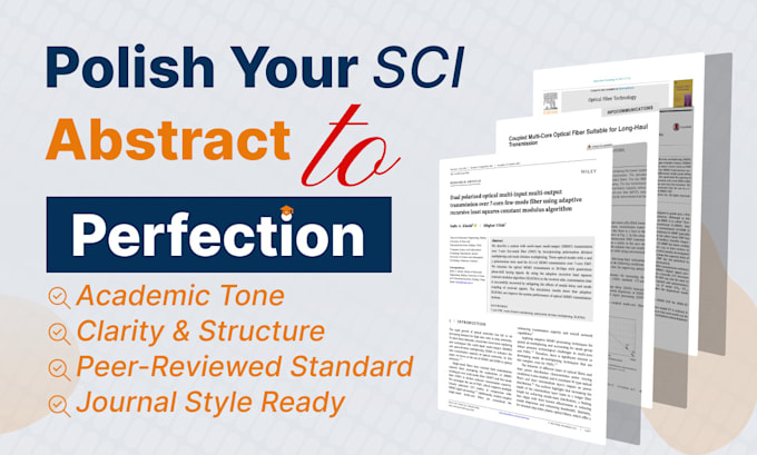 Review and perfect the abstract of your sci research article by Sara ...