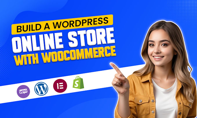 create wordpress ecommerce website using woocommerce, online store