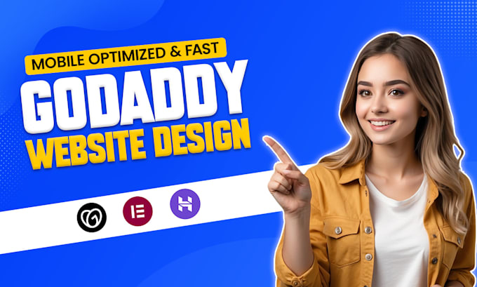 create fully responsive godaddy website design and development