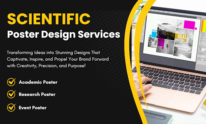 design scientific poster and research poster
