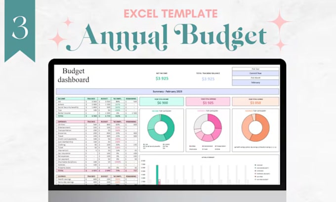 annual budget spreadsheet, excel budget, monthly planner, family yearly tracker