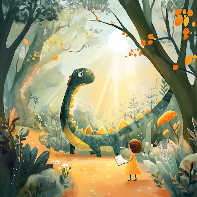 ai generated children book illustrations and characters