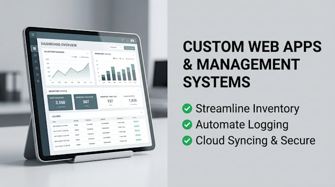 develop custom web applications, cloud databases, and management software