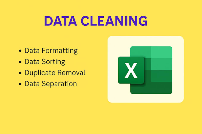 help you with excel data cleaning and formatting